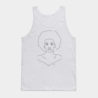 Line Drawing Portrait I Tank Top